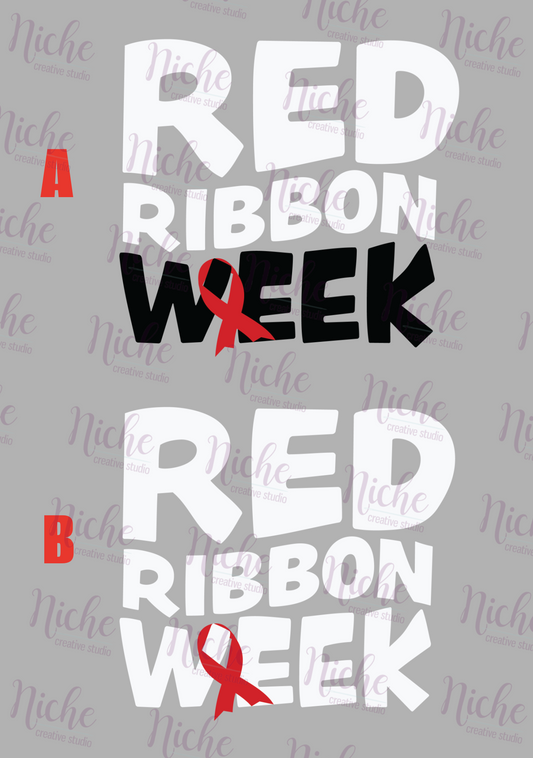 -RED5402 Red Ribbon Week Decal