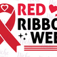 -RED5411 Red Ribbon Week Decal