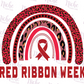 -RED5415 Red Ribbon Week Rainbow Decal