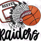 -REE3021 Reeves Raiders Basketball Decal