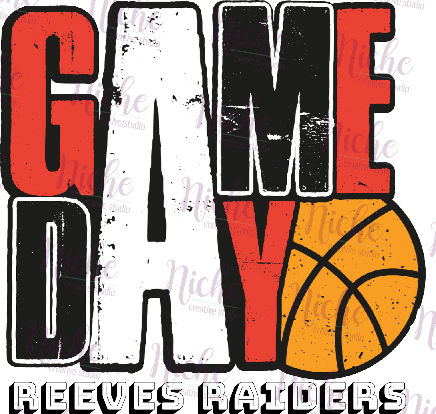 -REE3022 Reeves Game Day Basketball Decal