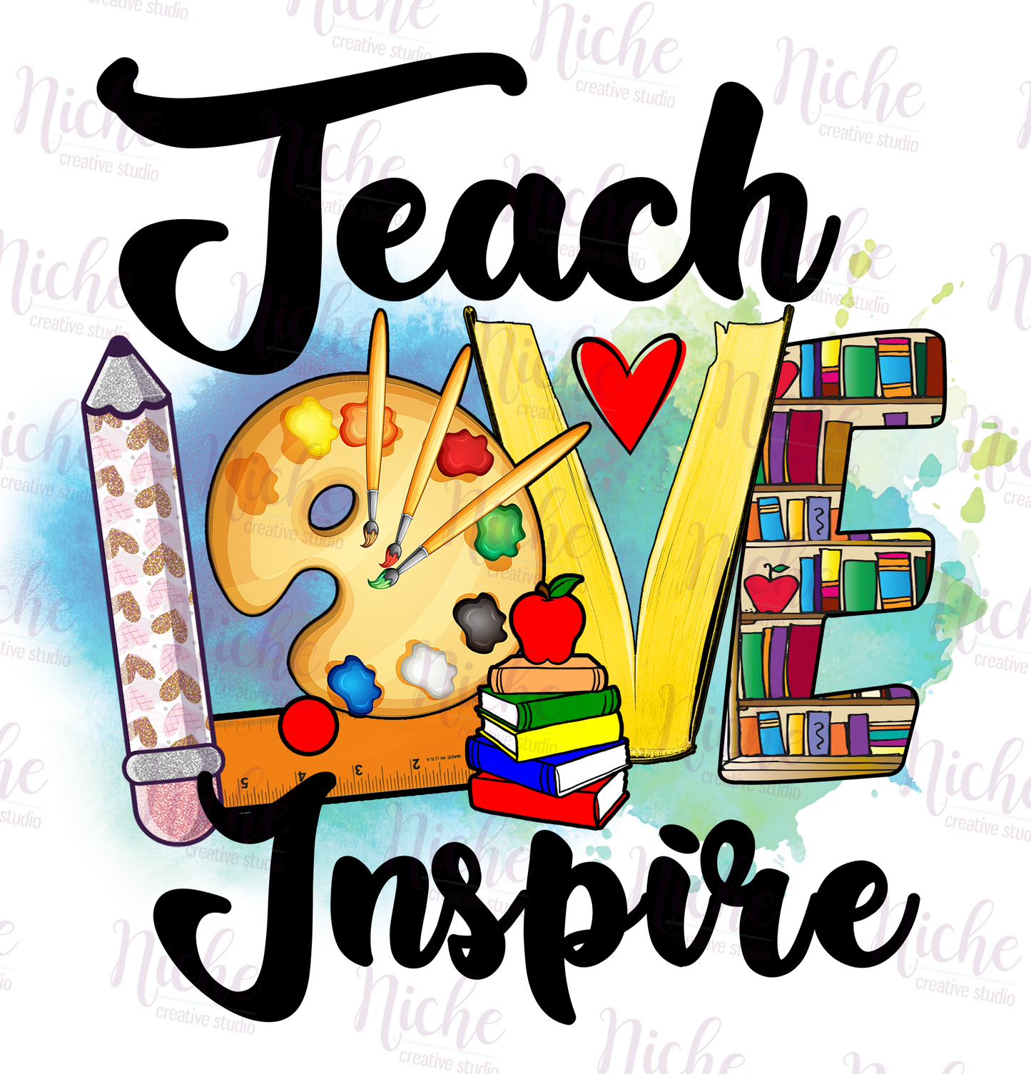 -SCH047 Teach Love Decal