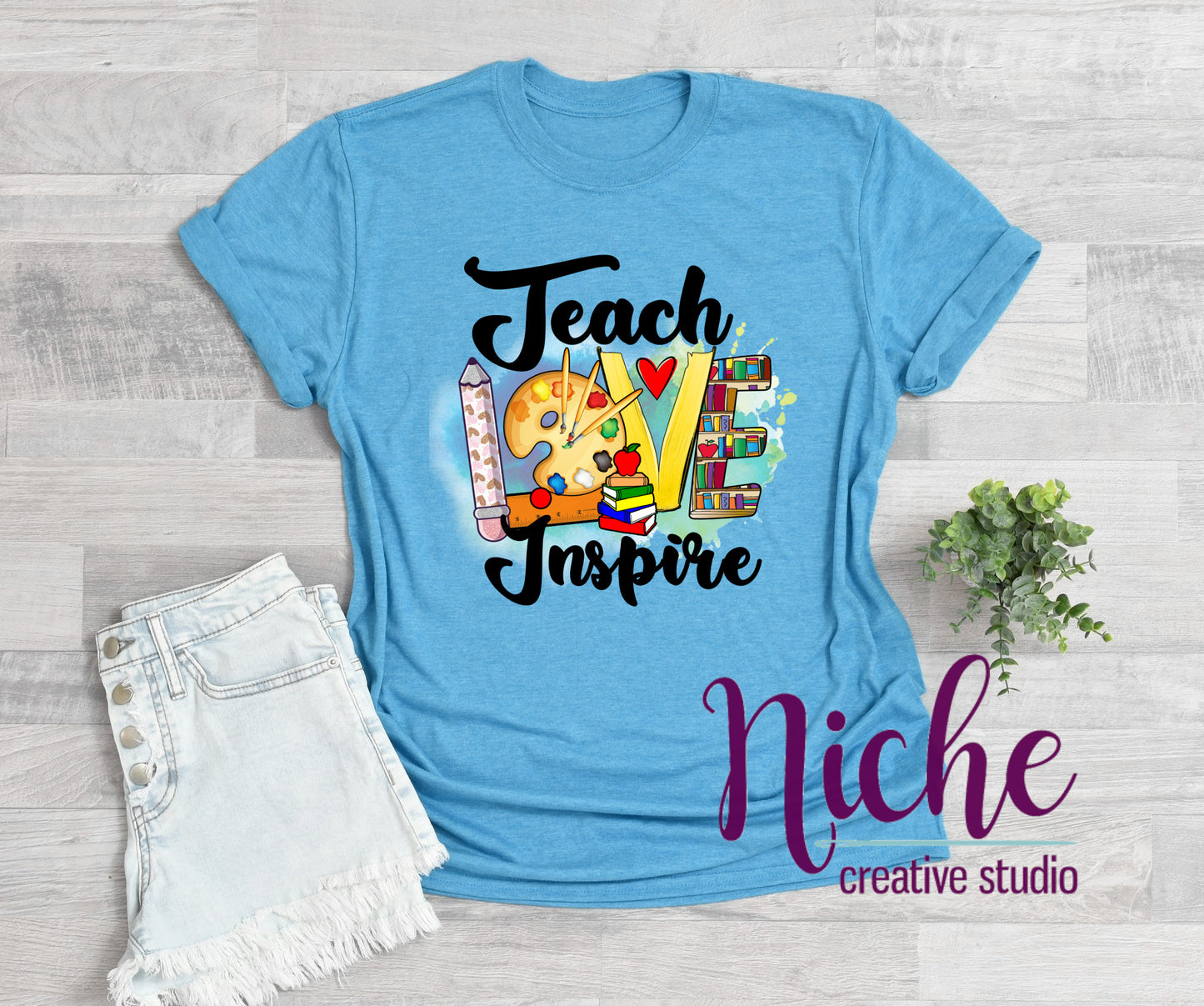 -SCH047 Teach Love Decal