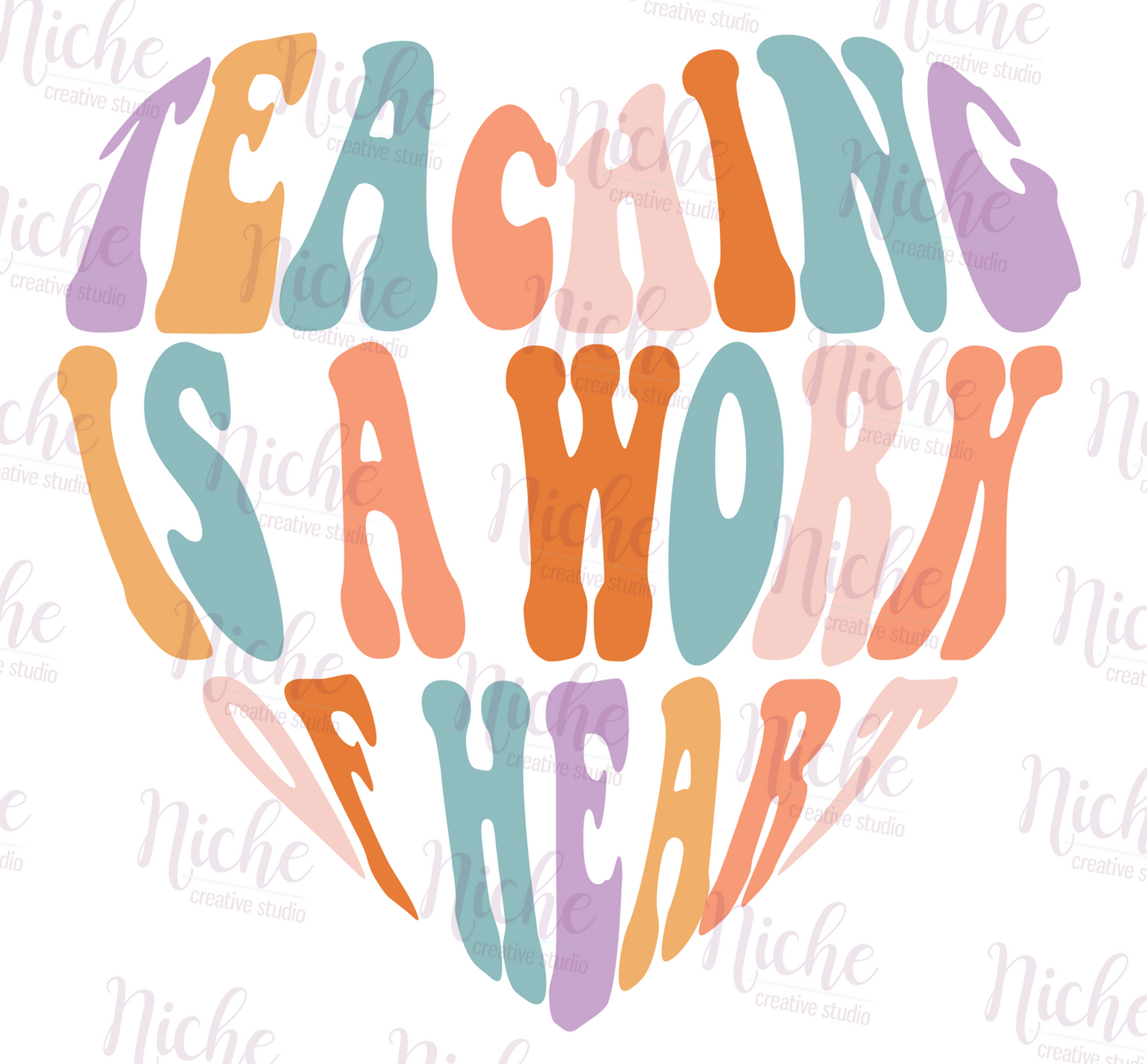 -SCH048 Work Of Heart Decal