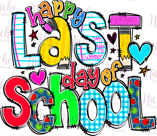 -SCH1813 Last Day of School Decal