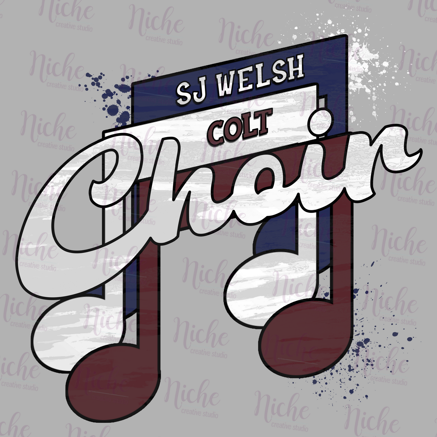 -SJW5178 SJ Welsh Colt Choir Decal