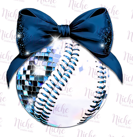 -SOF5395 Navy Bow Softball Upscaled Decal