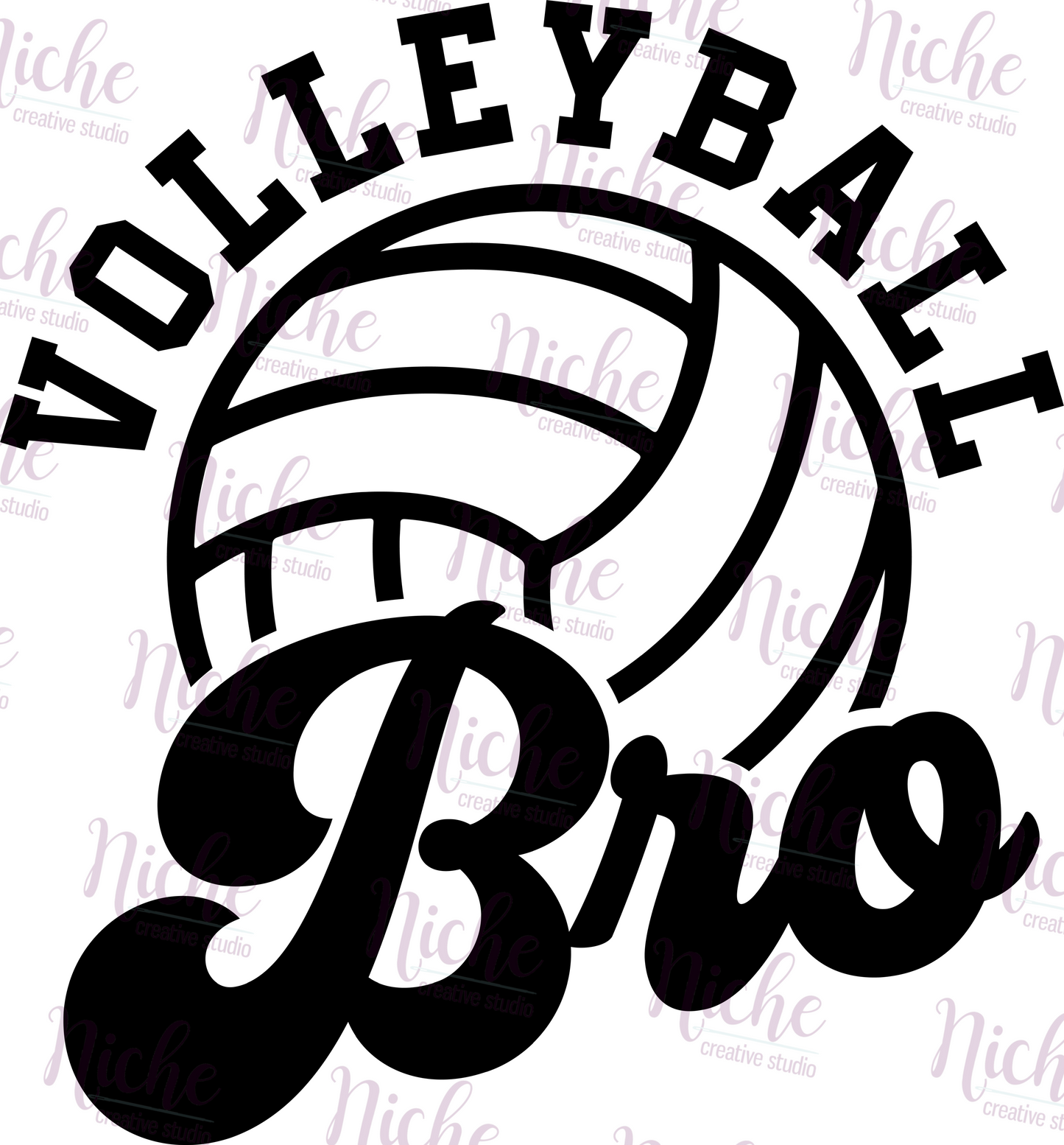 -SPO195 Volleyball Bro Decal