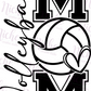 -SPO1961 Volleyball Mom Decal