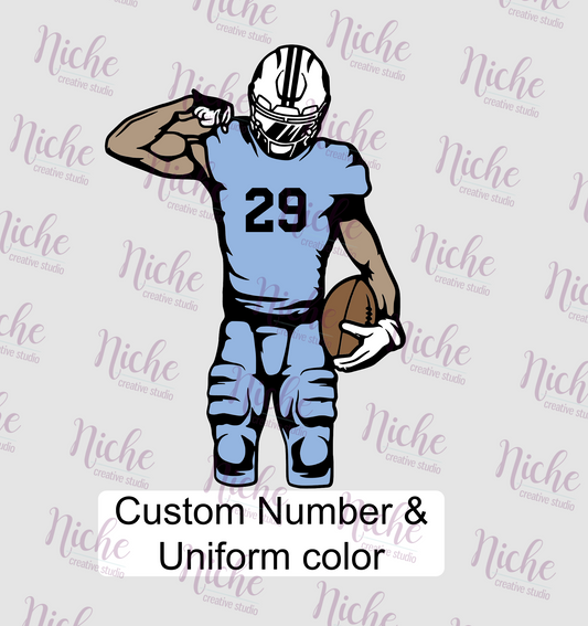 -SPO2055 Custom Football Player Decal