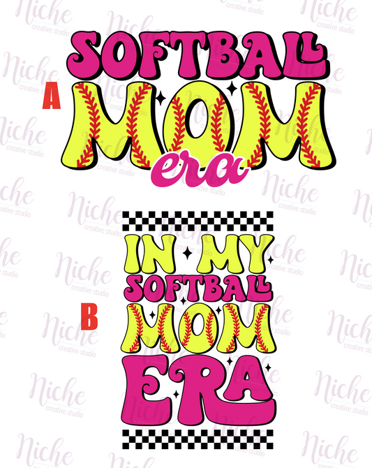 -SPO6017 Softball Mom Era Decal