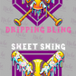 -SPO8002 Sweet Swing Dripping Bling Purple Plate Decal