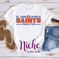 -STL2964 St. Louis Catholic Saints  Powerlifting Decal