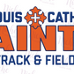 -STL3216 St Louis Catholic Saints Track and Field Decal