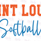 -STL5432 Saint Louis Softball Decal