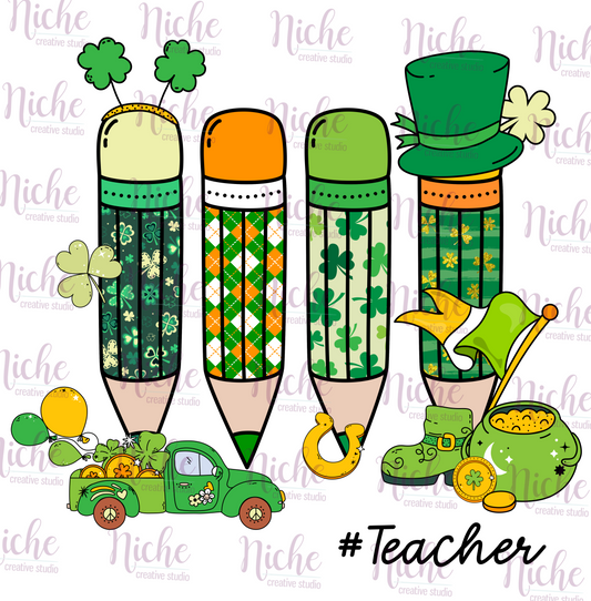 -STP6020 Teacher Pencil Decal