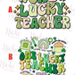 -STP6024 One Lucky Teacher Decal