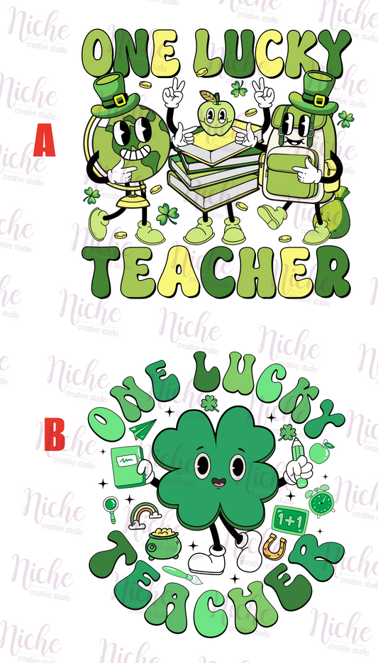 -STP6030 One Lucky Teacher Decal