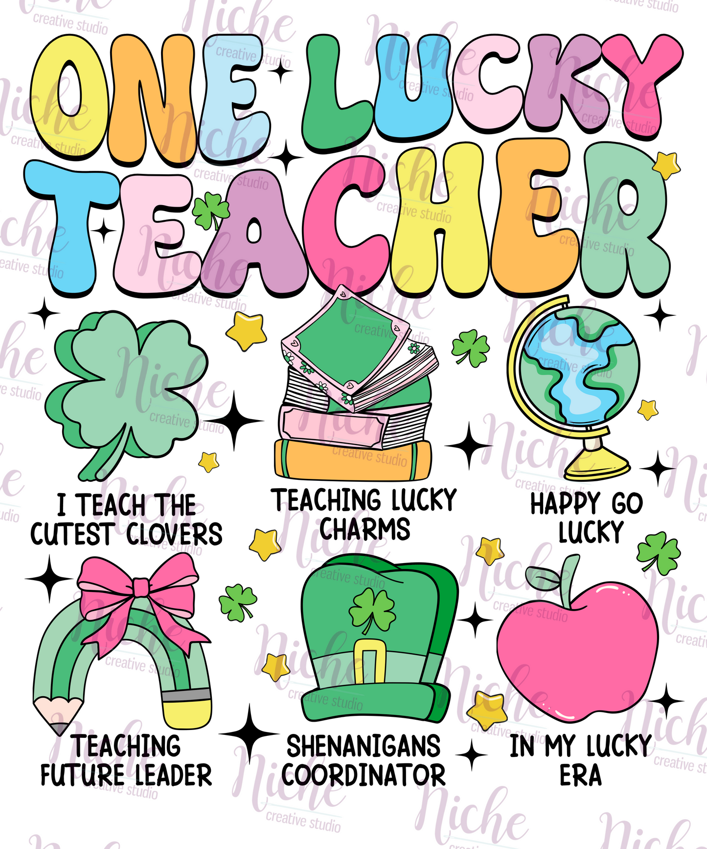 -STP6033 Lucky Teacher 2 Decal