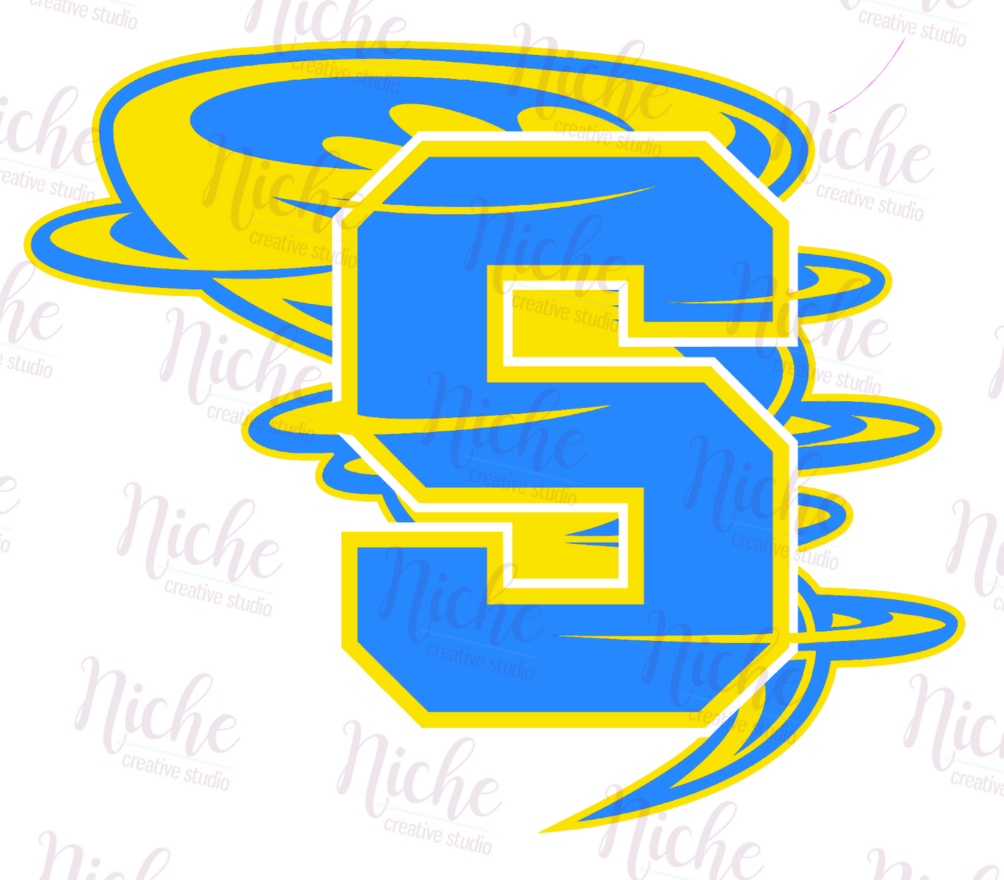 -SUL3246 Sulphur Tor Mascot Decal