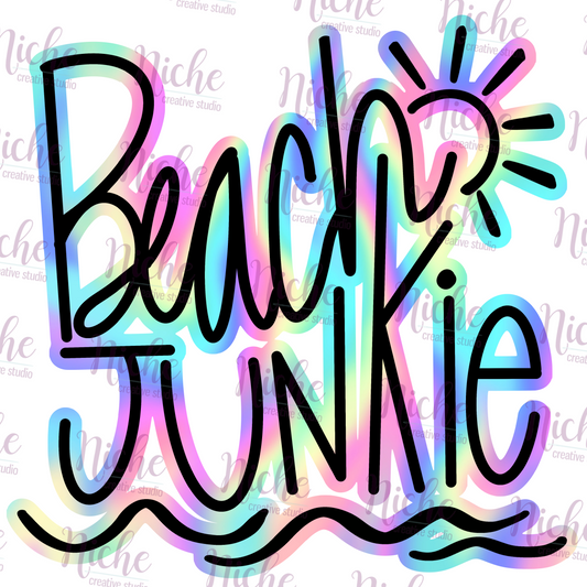 -SUM1867 Beach Junkie Decal