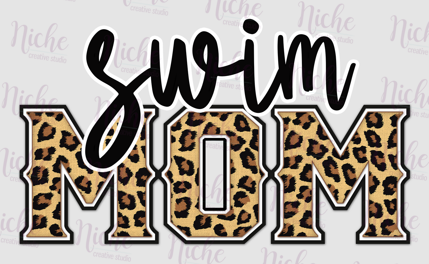 -SWI5150 Swim Mom Decal