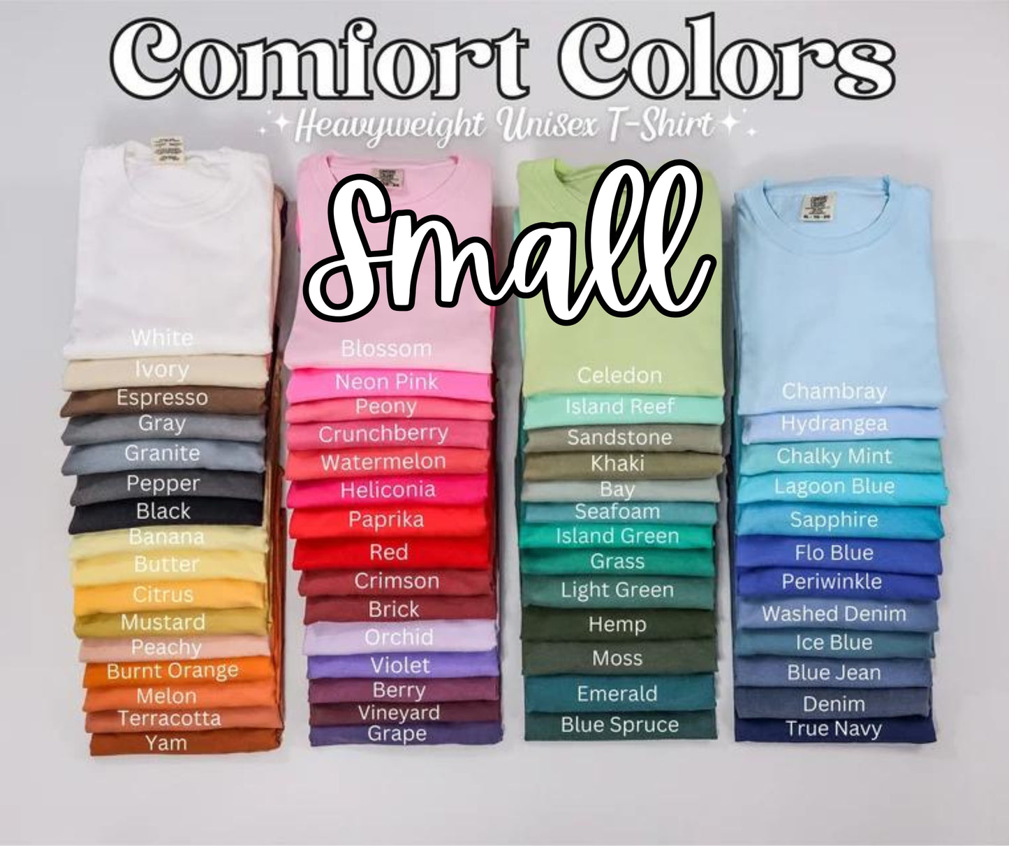 Small - Comfort Colors Solid Tees