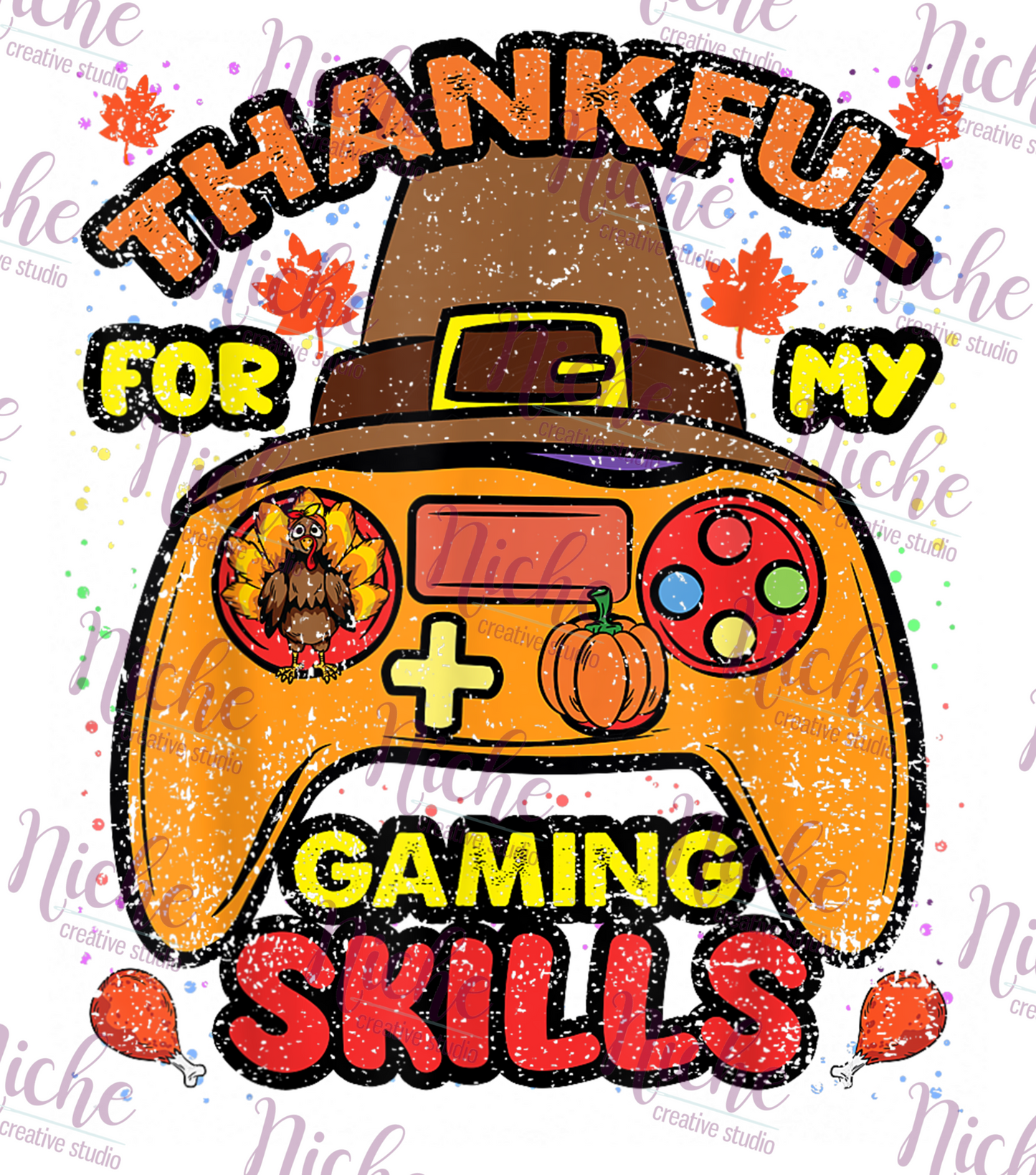 -THA5220 Thankful Game Controller Decal