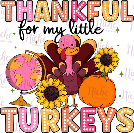 -THA5229 Thankful for my Little Turkeys Decal