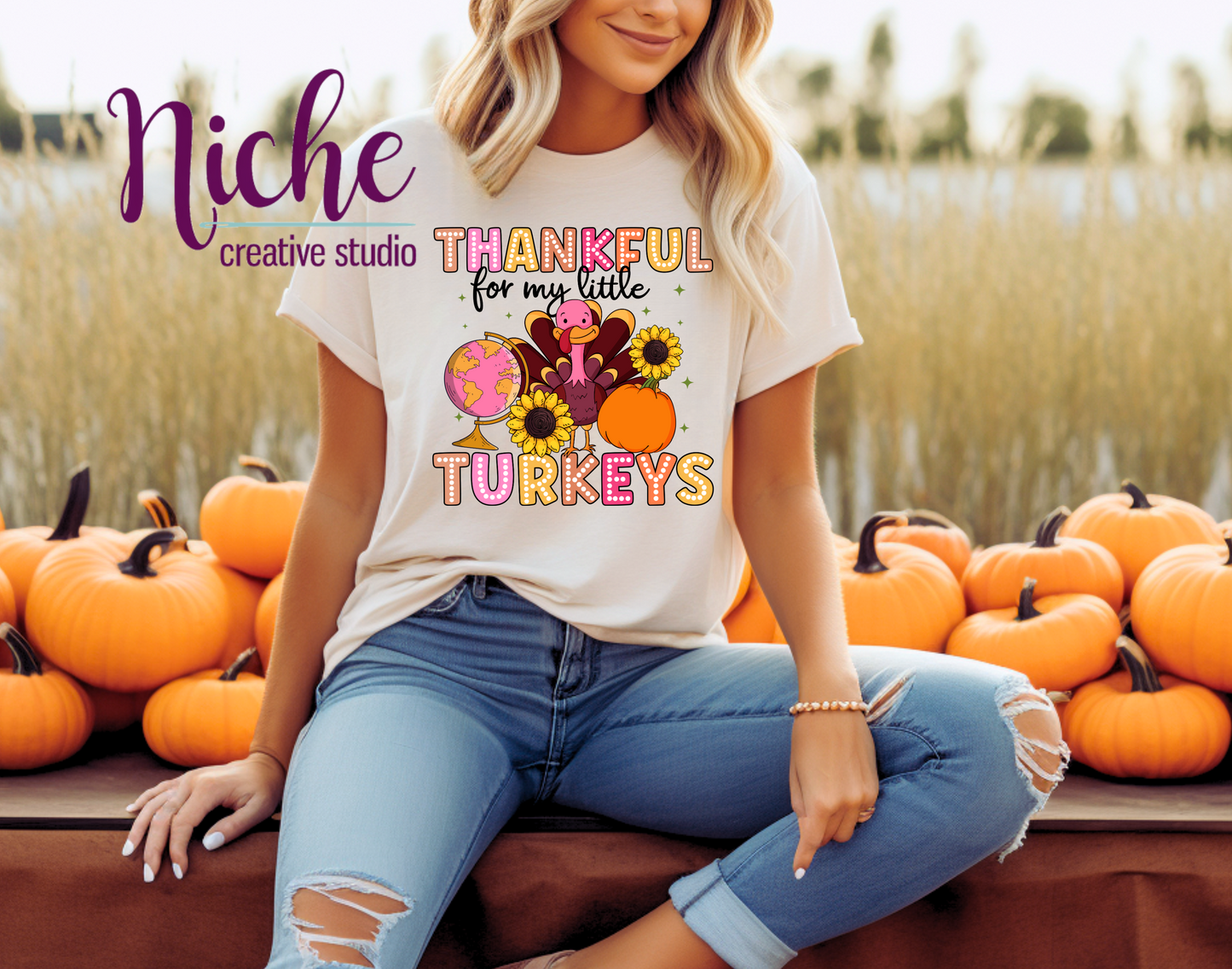 -THA5229 Thankful for my Little Turkeys Decal