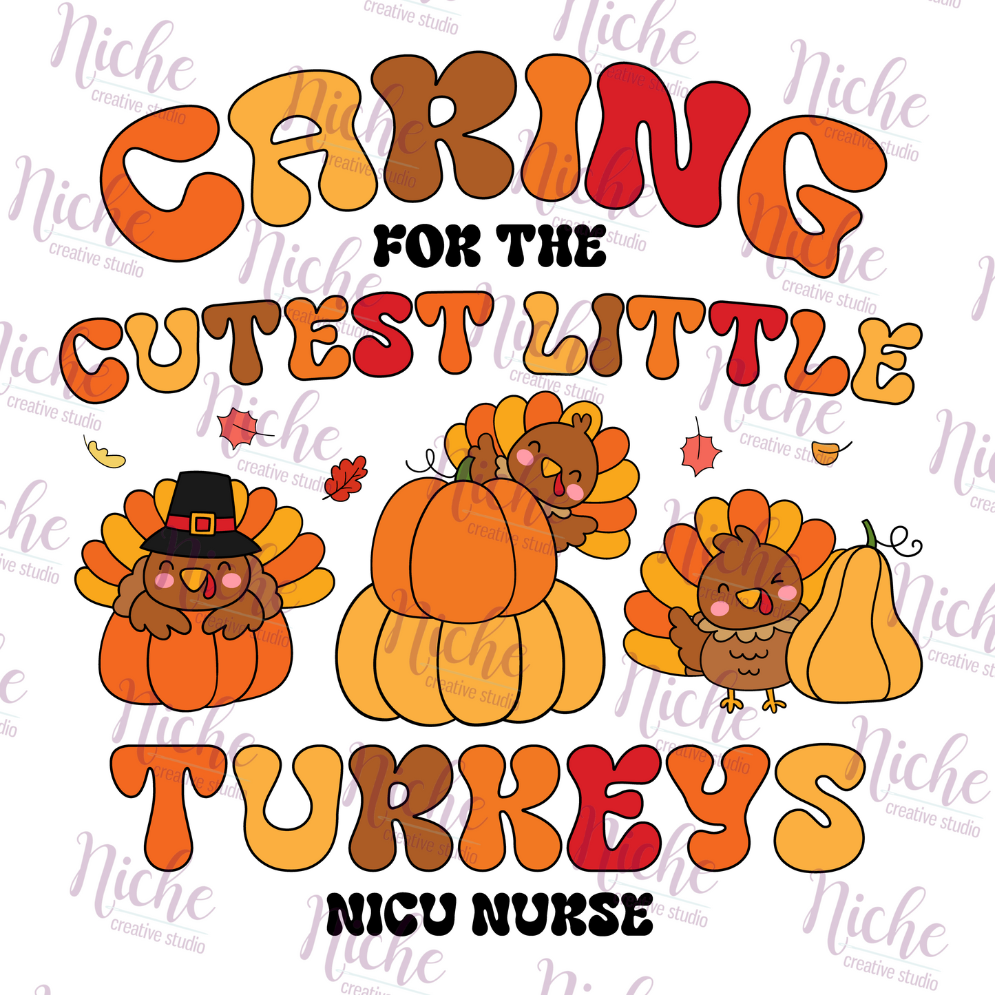 -THA5491 Caring for the Cutest Little Turkeys Decal