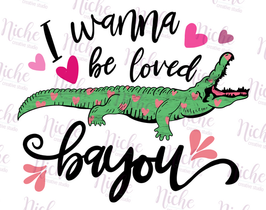 -VAL1407 Gator Loved Bayou Decal