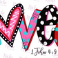 -VAL1497 Loved Decal