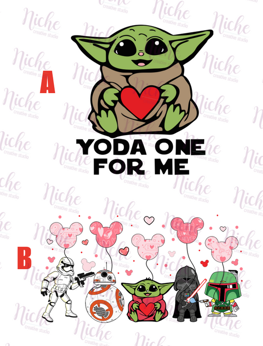 -VAL3057 Yoda One For Me Decal