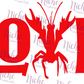 -VAL5663 Crawfish Love Decal