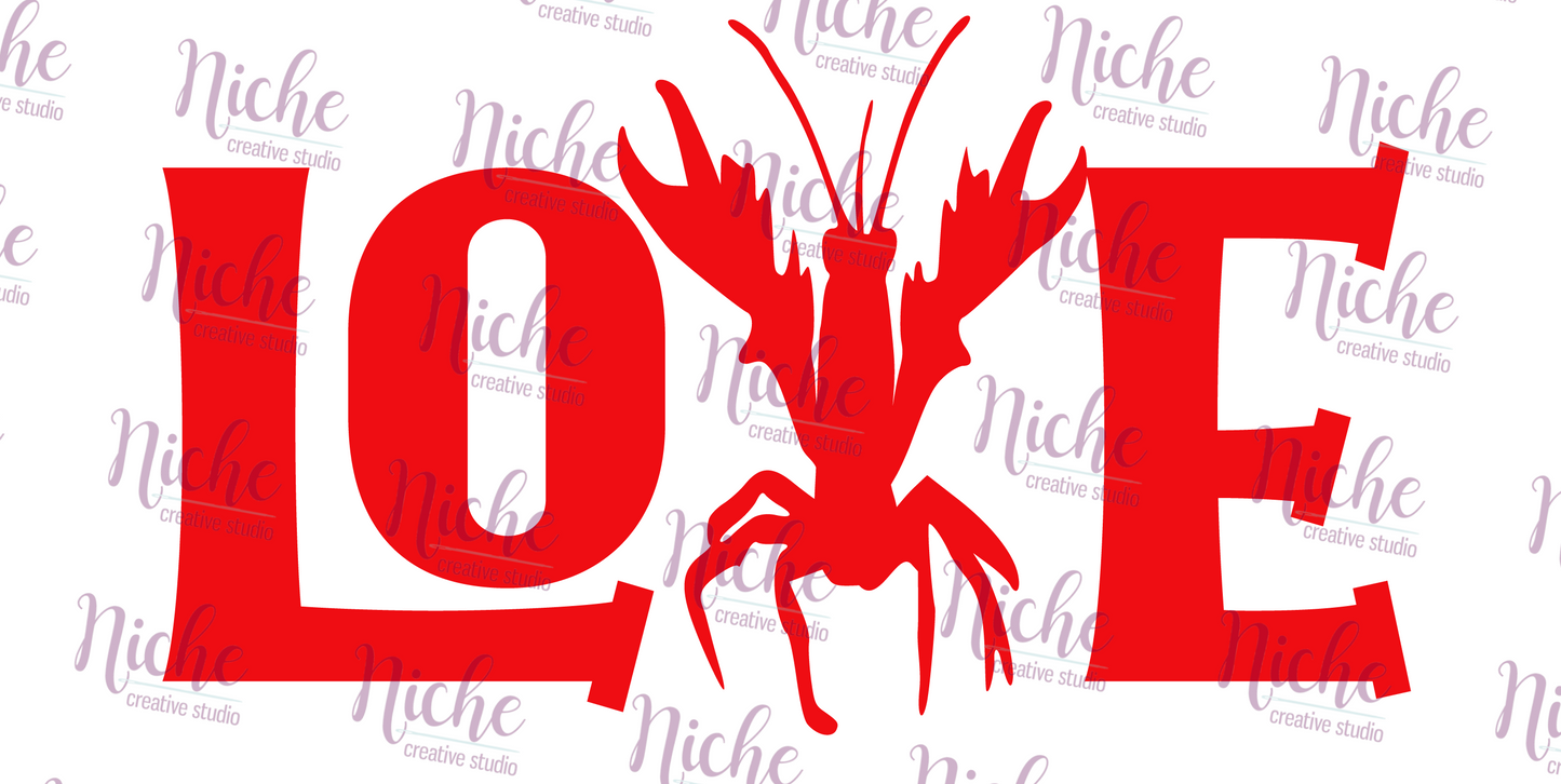 -VAL5663 Crawfish Love Decal