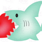 -VAL5674 Shark Valentine Decal