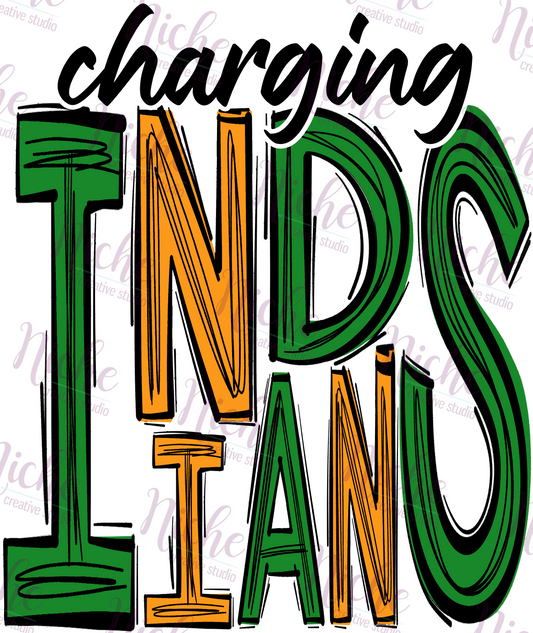 -WAS5100 Charging Indians- Doodle Decal