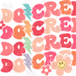 -WED099 I Do Crew Distressed Decal