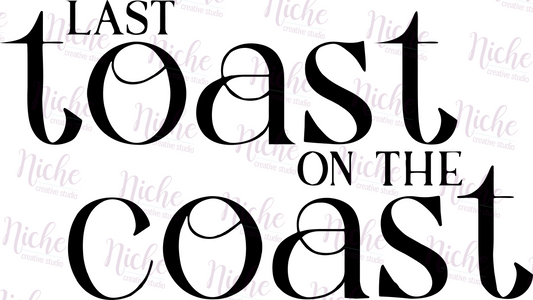 -WED3033 Last Toast on the Coast Decal