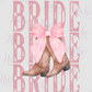 -WED6008 Bride Cowboy Boots Decal