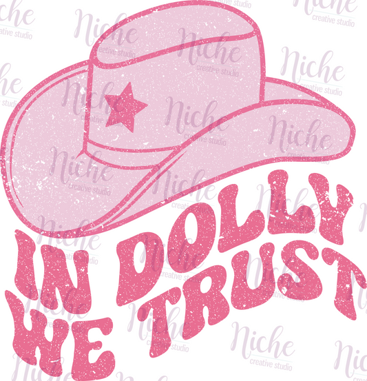 -WES1738 In Dolly We Trust Decal