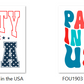 -FOU1903 Party in the USA Decals